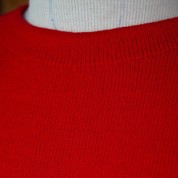 Vintage St. John Sport By Marie Gray RED Knitted Short Sleeve Top Woman's L - Picture 6 of 16